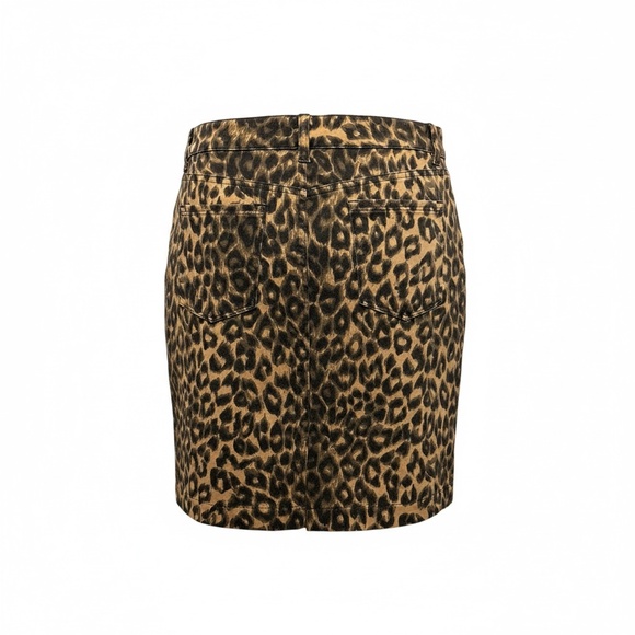 JONES NEW YORK Petite Leopard Stretch Pencil skirt 8P | streetwear grunge office - Picture 3 of 14